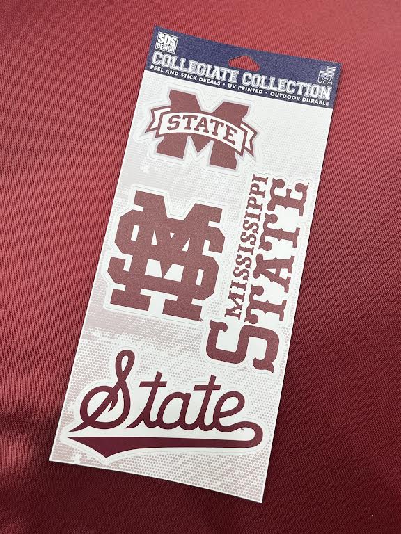 Mississippi State Collegiate Collection Sticker Sheet