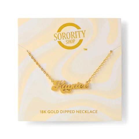 Sorority Gold Retro Necklaces