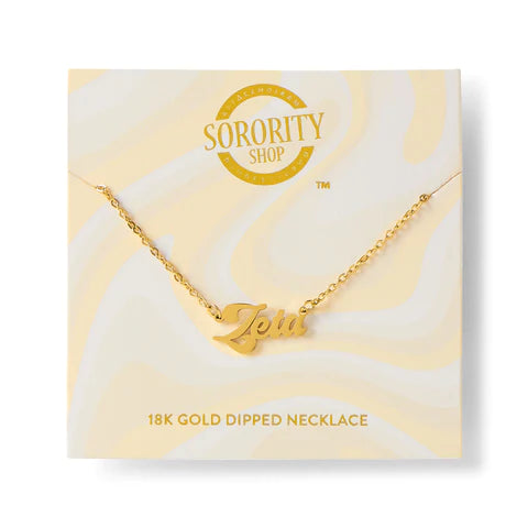 Sorority Gold Retro Necklaces