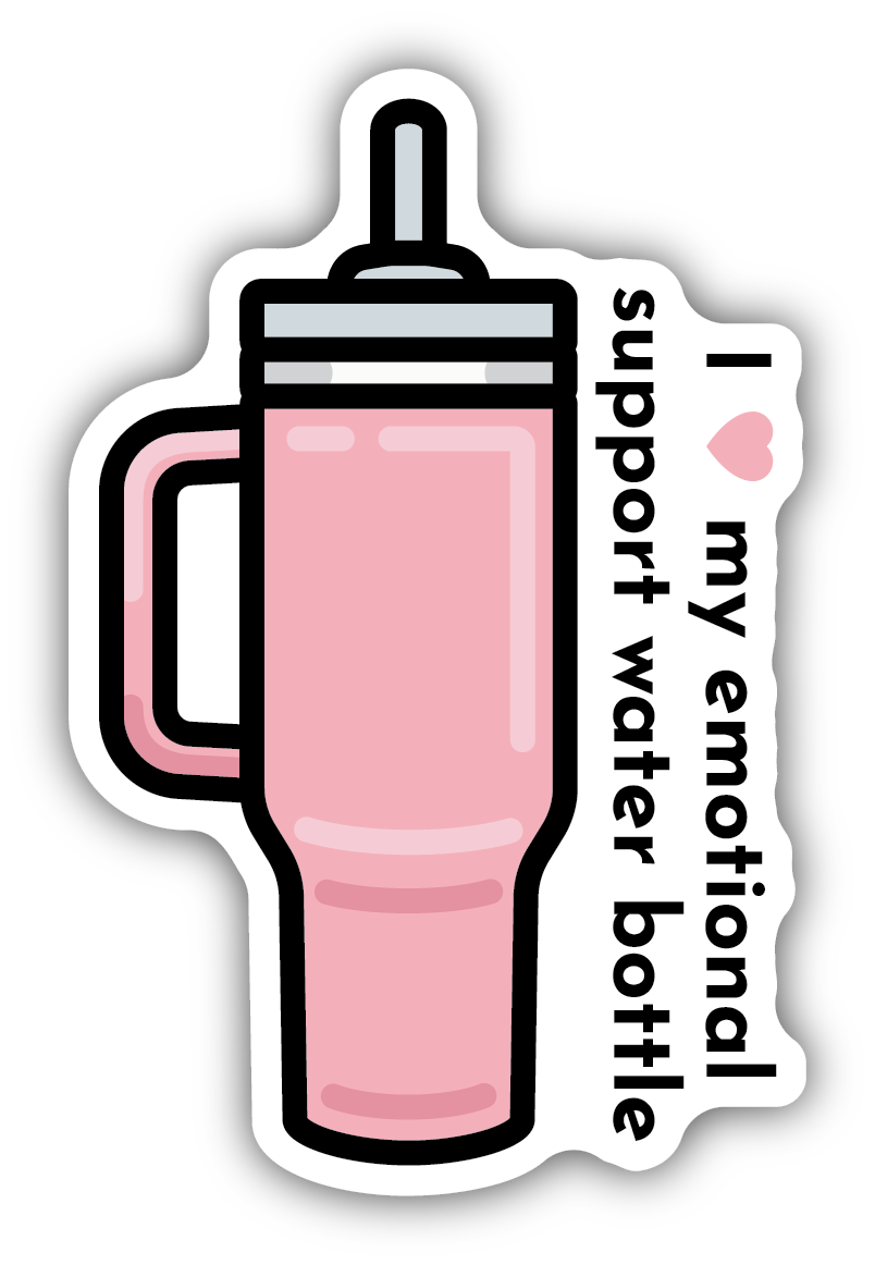 Emotional Support Bottle Decal