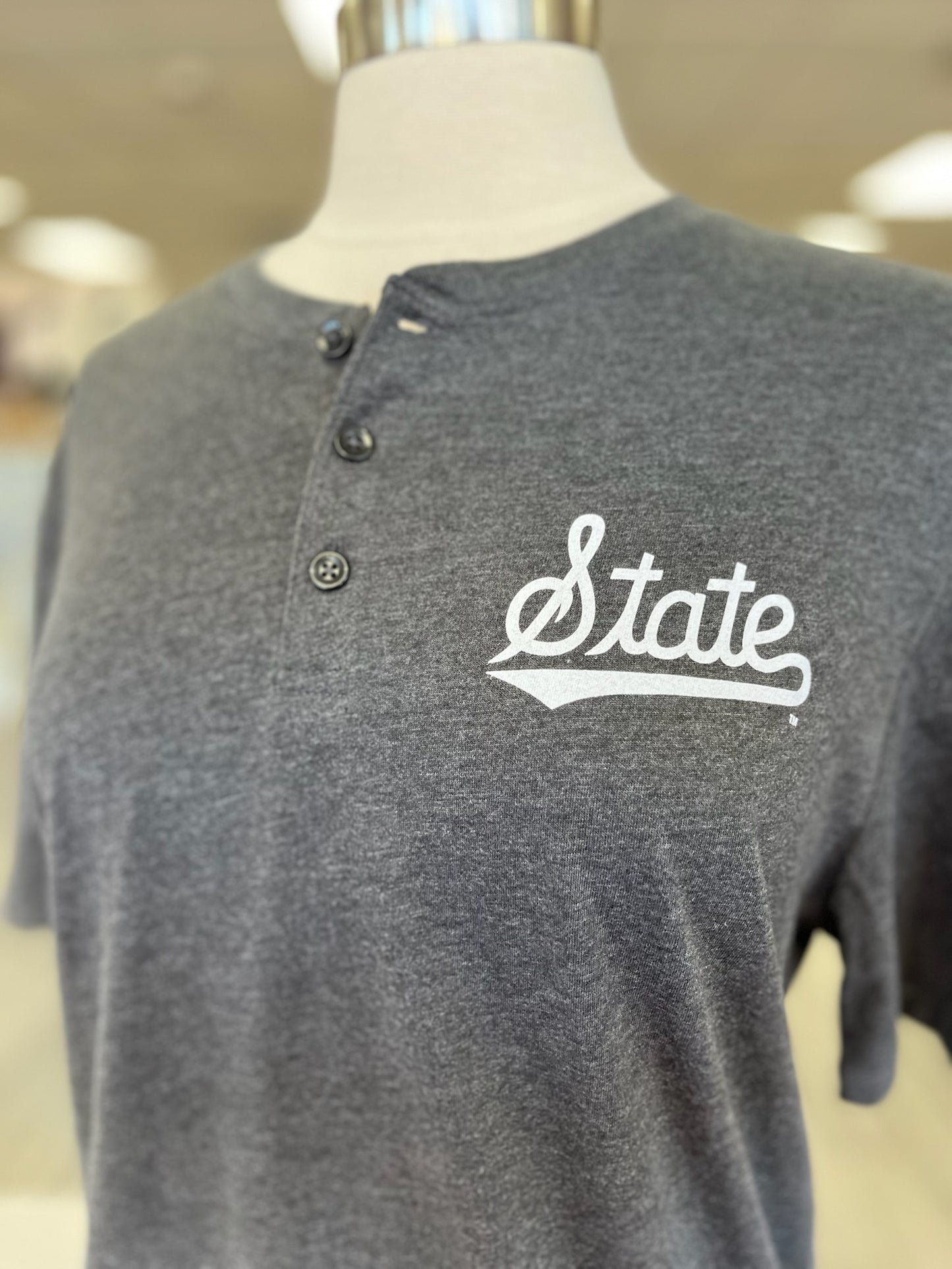 State Script Henley Tee