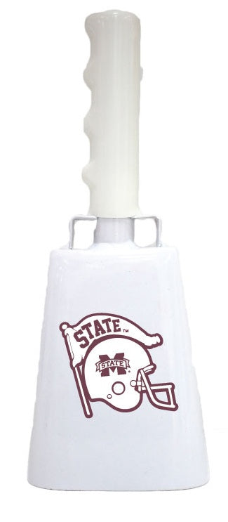 Boxed: Medium White BullyBell with Pennant Helmet Decal