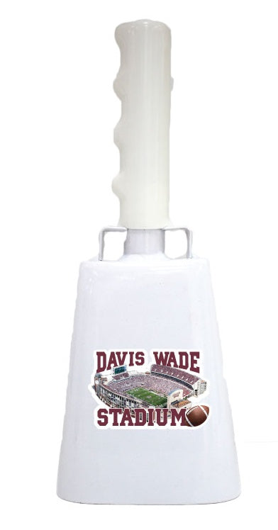 Boxed: Medium White BullyBell with Davis Wade Stadium Decal