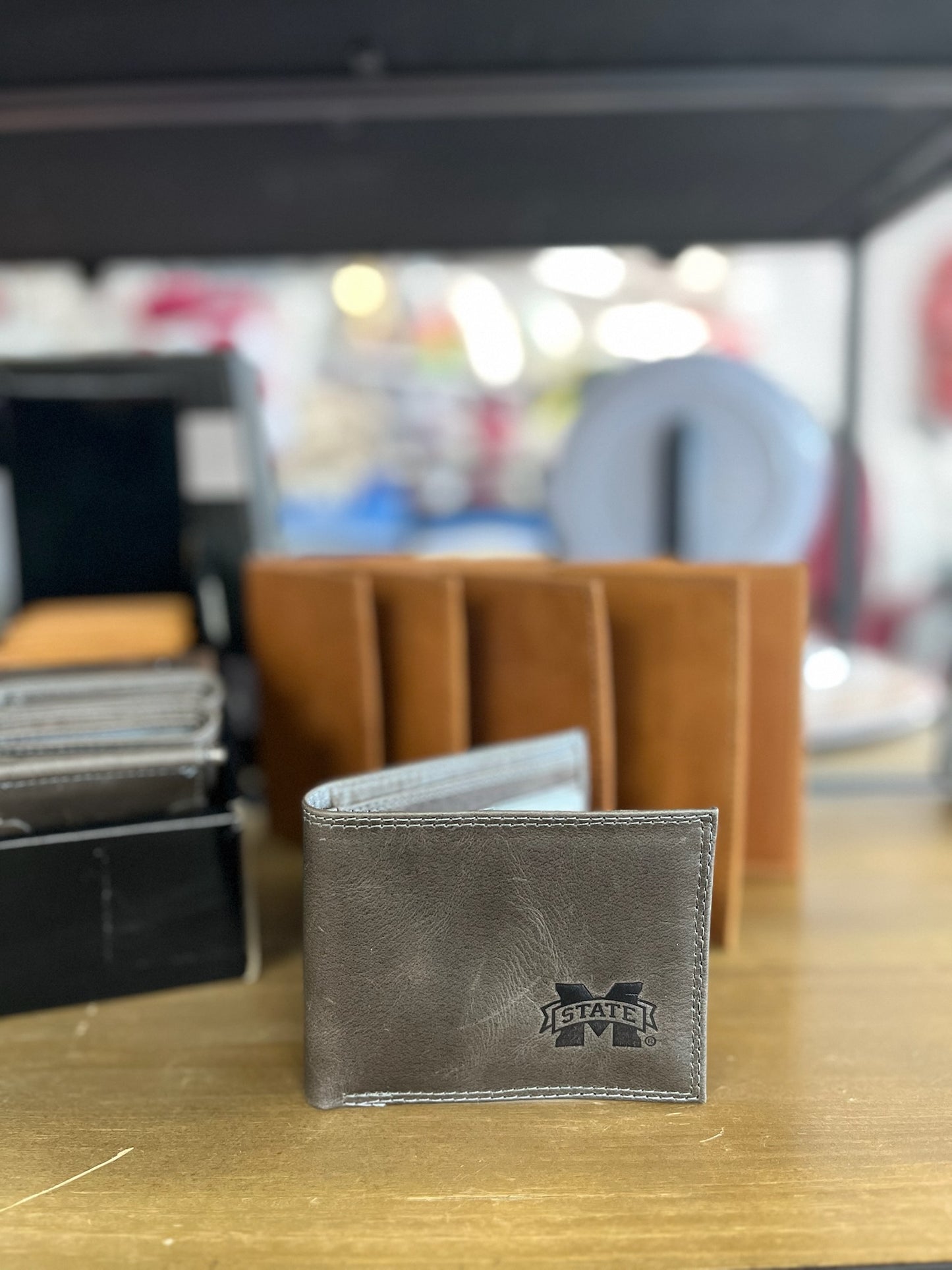 Grey Passcase M Banner Wallet