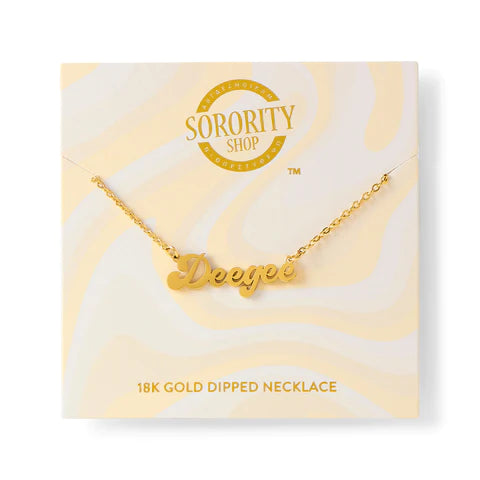 Sorority Gold Retro Necklaces