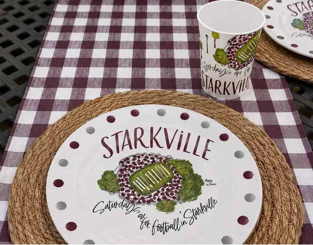 Starkville, MS 9" Melamine Plates
