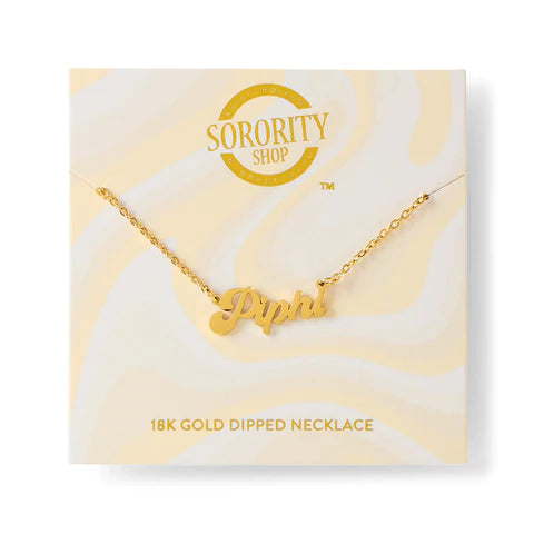 Sorority Gold Retro Necklaces