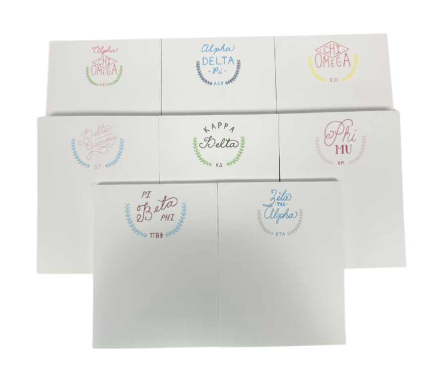 Sorority Notepads