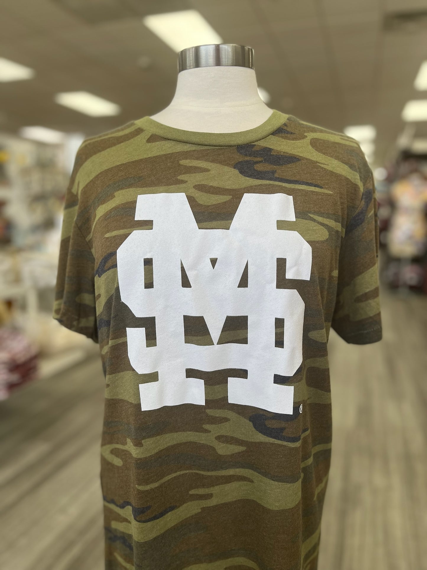 Camo M over S Tee