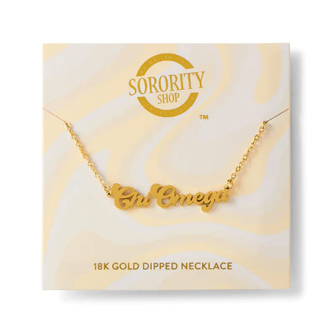 Sorority Gold Retro Necklaces