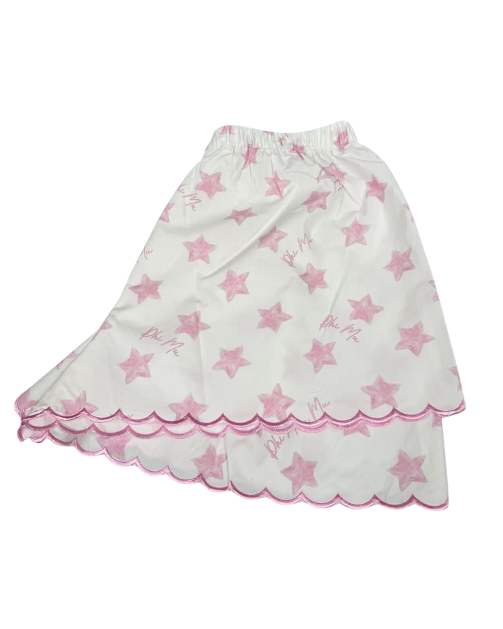 Phi Mu Cotton Scalloped Shorts