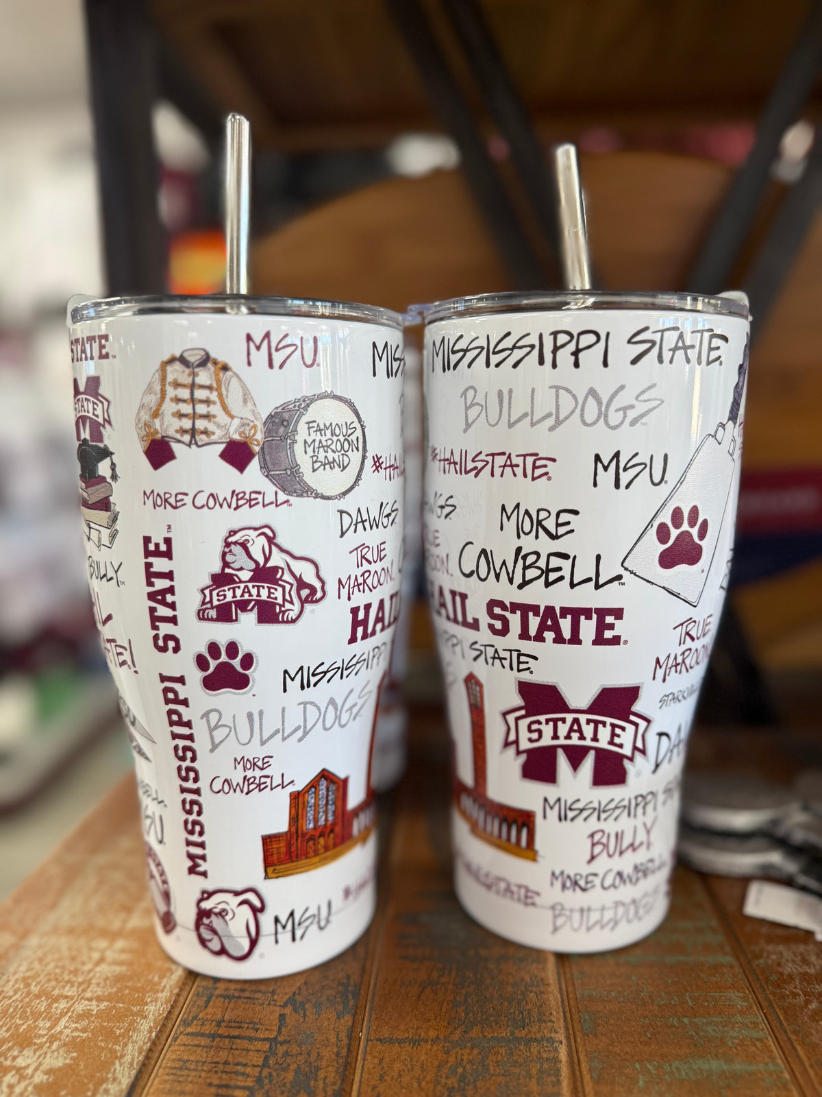 MS State Icon Tumbler 30oz