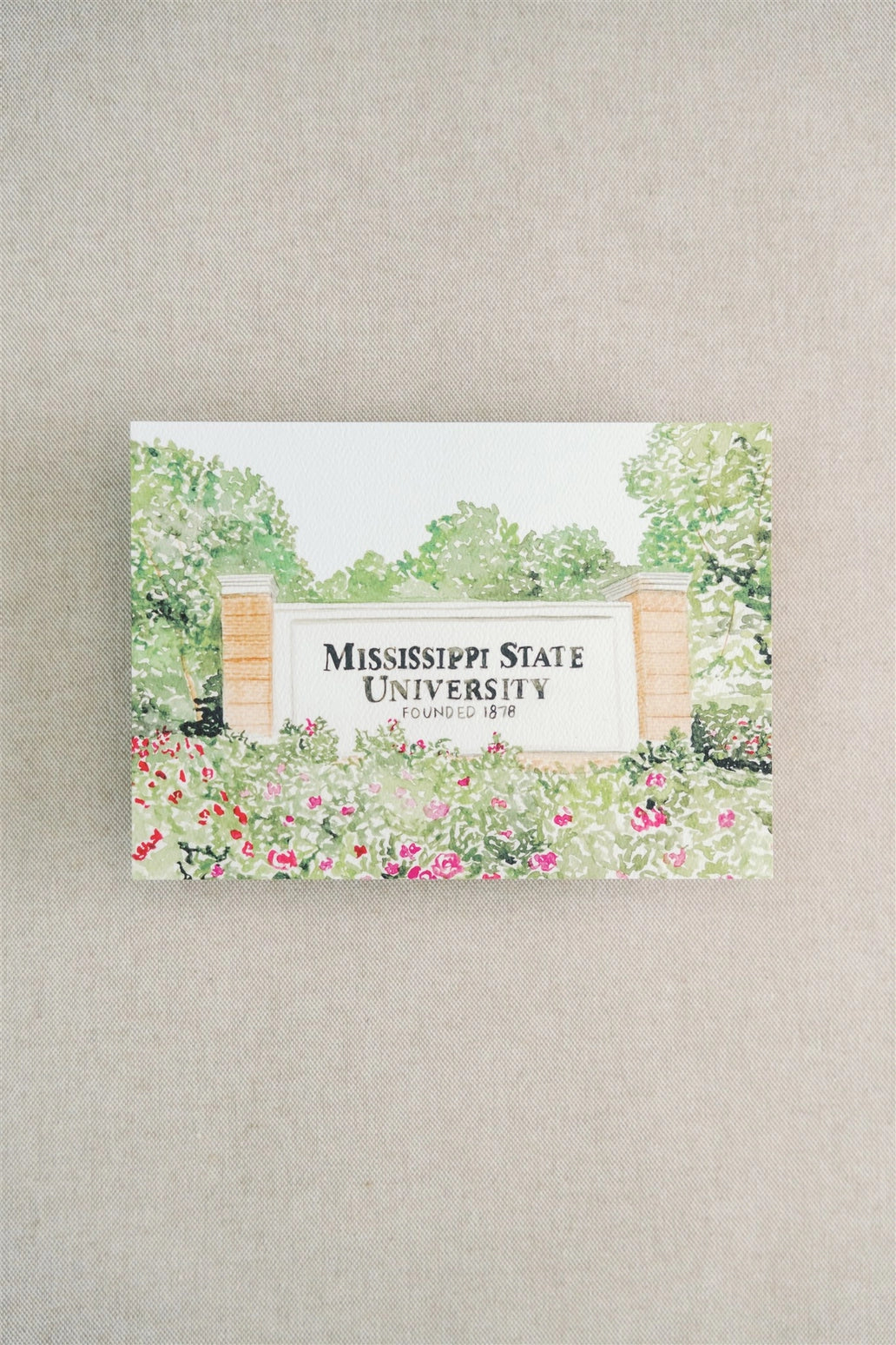 MSU Watercolor Collegiate Print