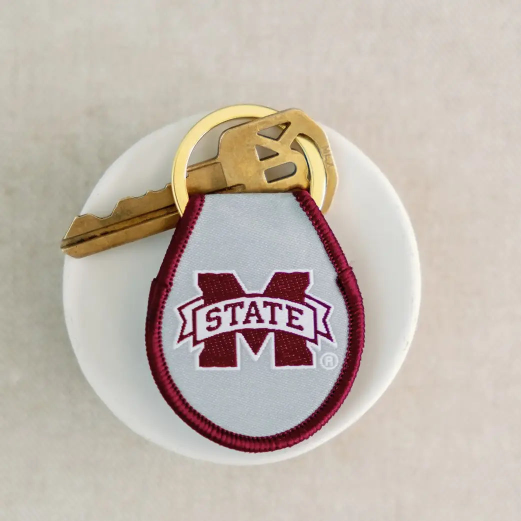 MSU Embroidered Keychain