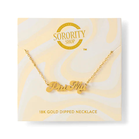 Sorority Gold Retro Necklaces