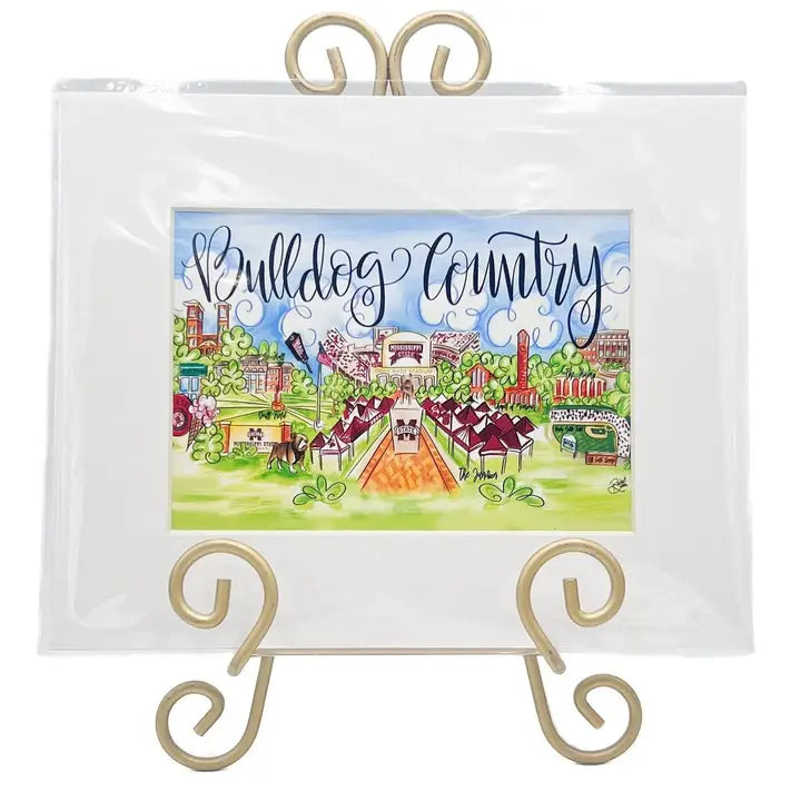Bulldog Country Print