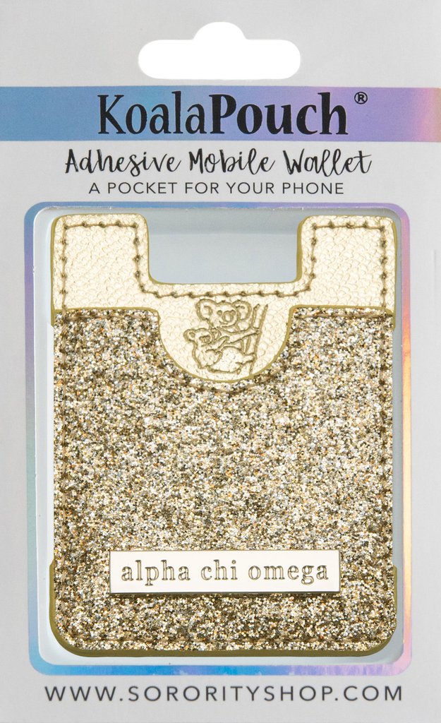 Gold Glitter Sorority Phone Wallets