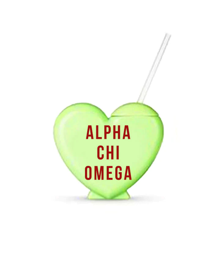 Sorority Heart Shaped Tumblers