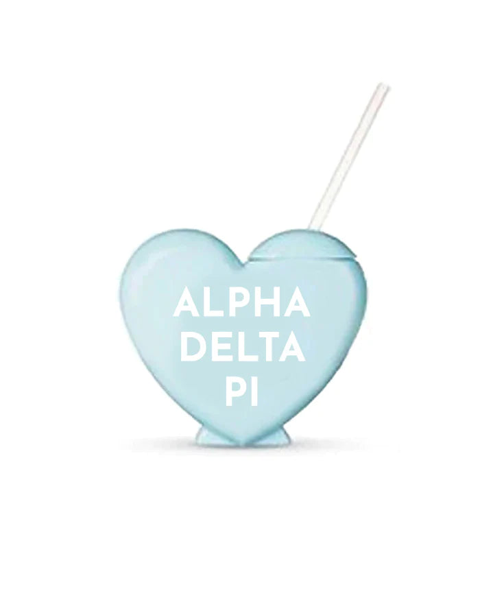 Sorority Heart Shaped Tumblers