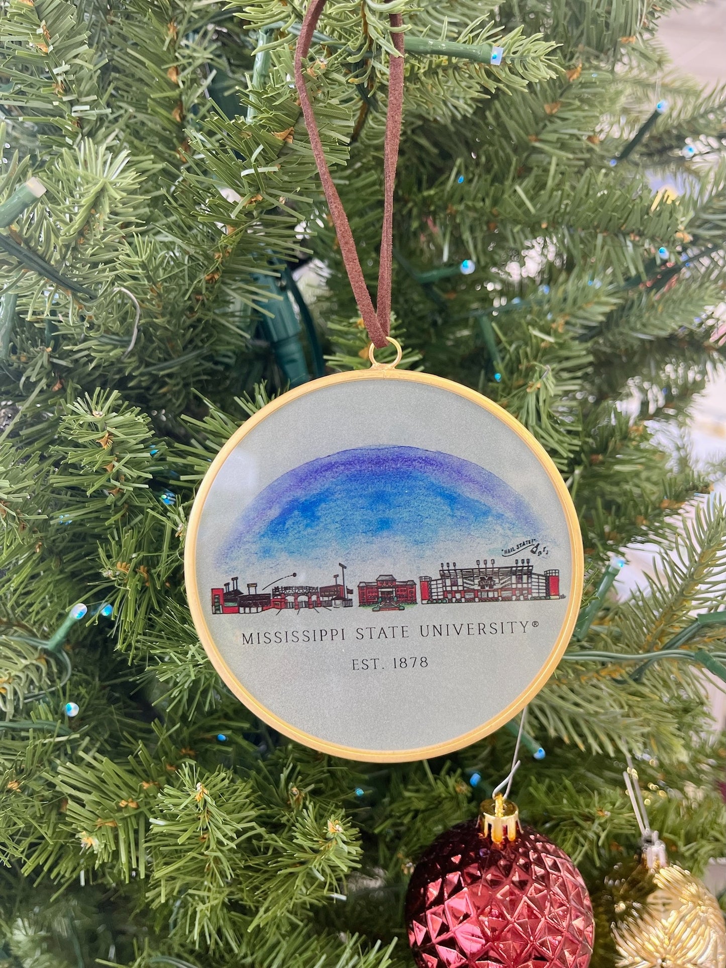 MSU Skyline Ornament