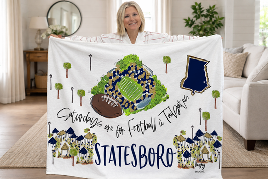 Saturdays in Starkville Fleece Blanket
