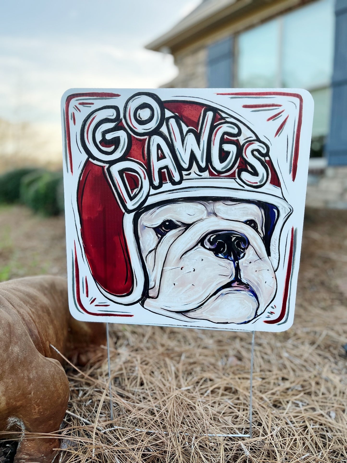 Go Dawgs MSU Yard Sign