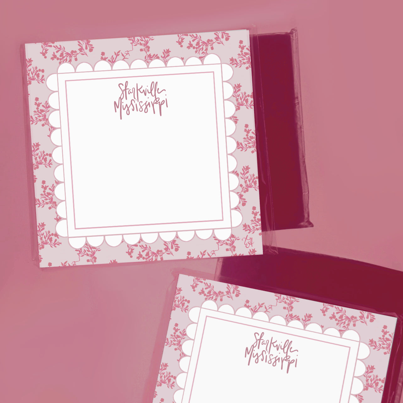 Floral Starkville Notepad