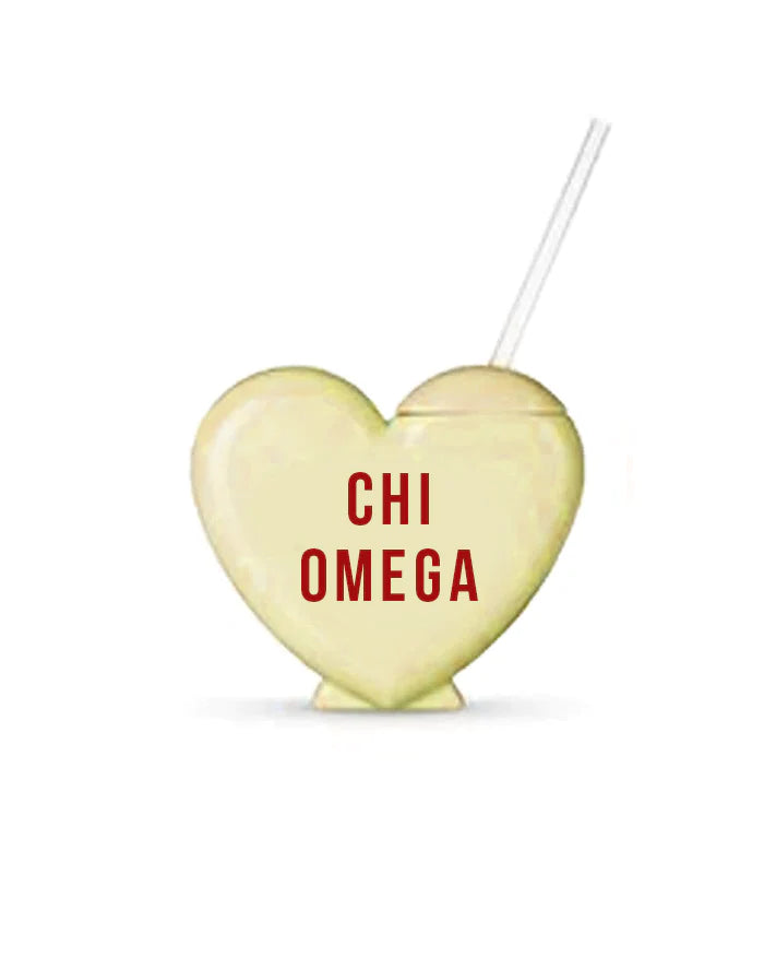 Sorority Heart Shaped Tumblers