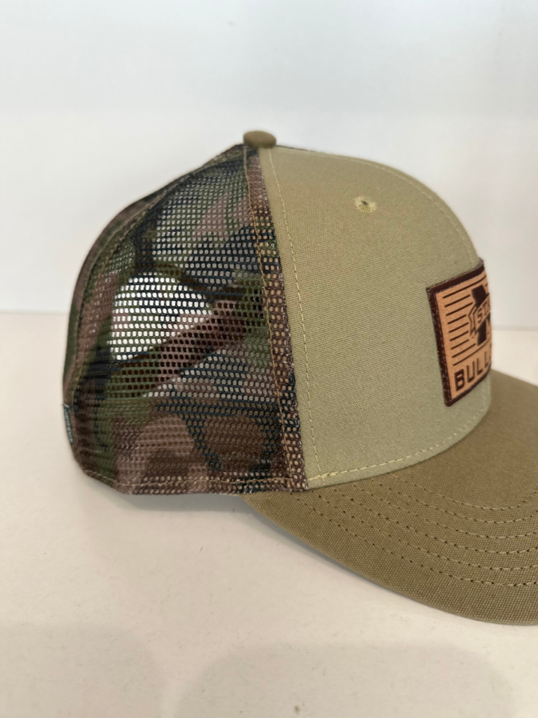 Camo M Banner Leather Patch Hat