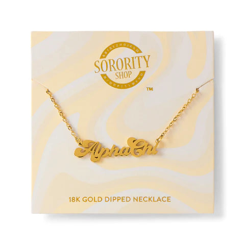 Sorority Gold Retro Necklaces