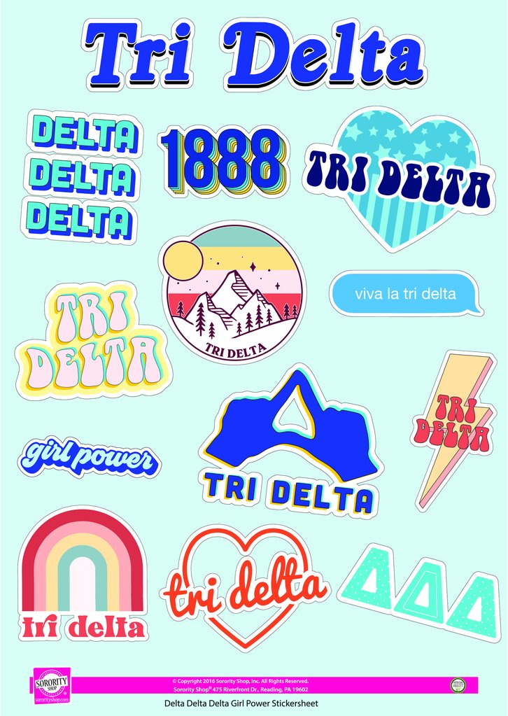 Sorority "Girl Power" Sticker Sheets