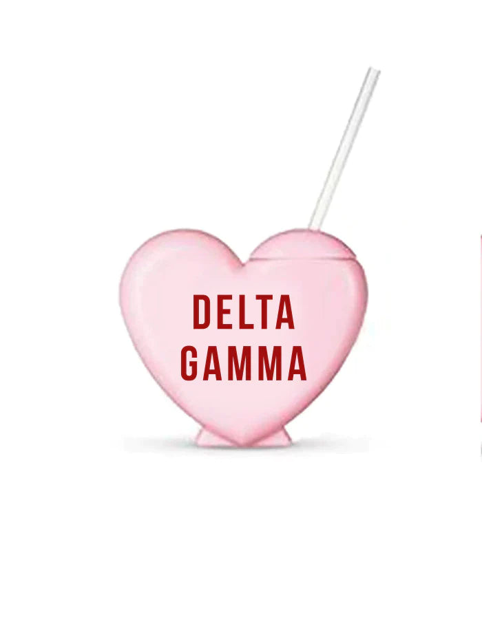 Sorority Heart Shaped Tumblers
