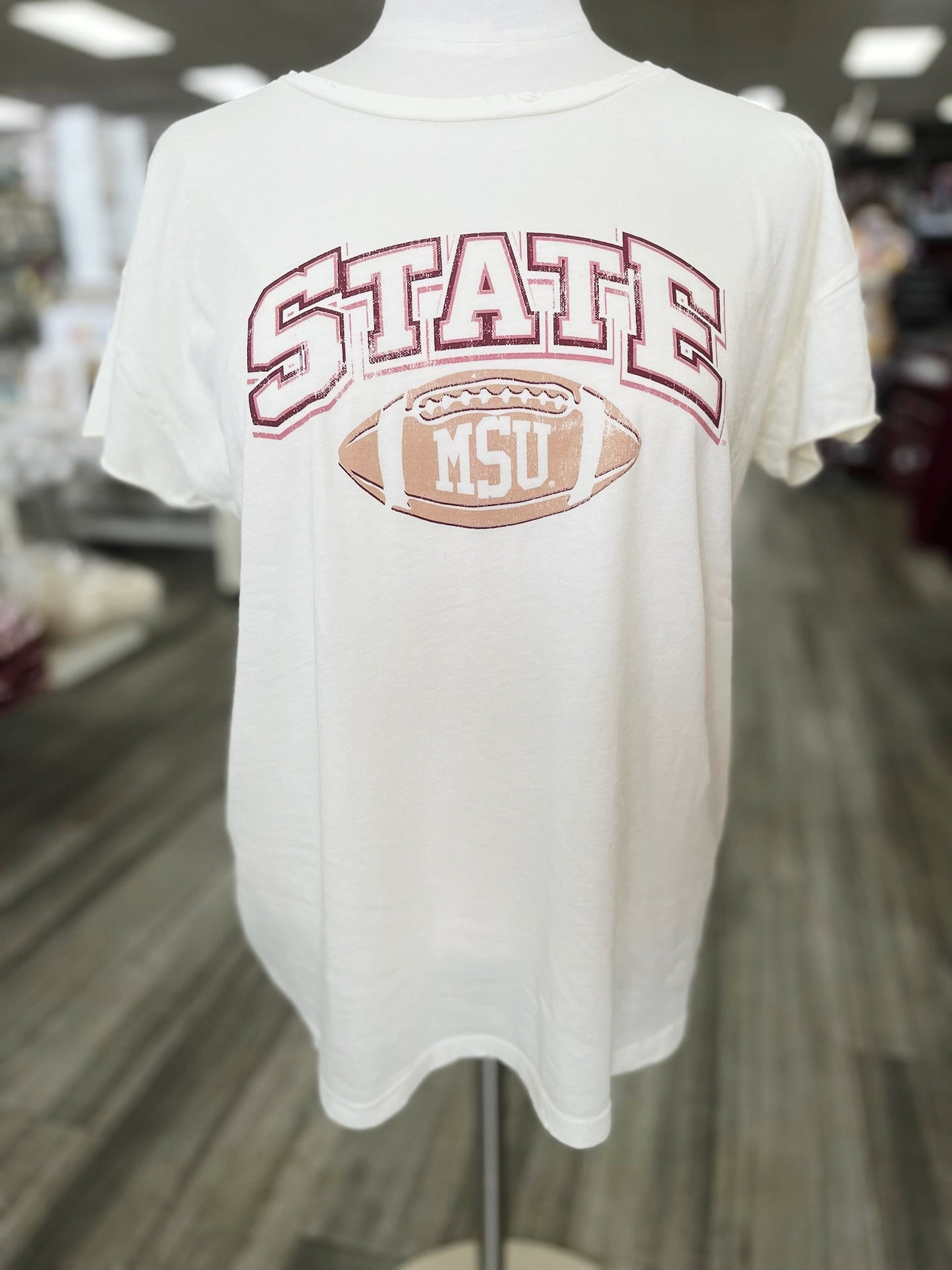 Vintage MSU State Football Tee