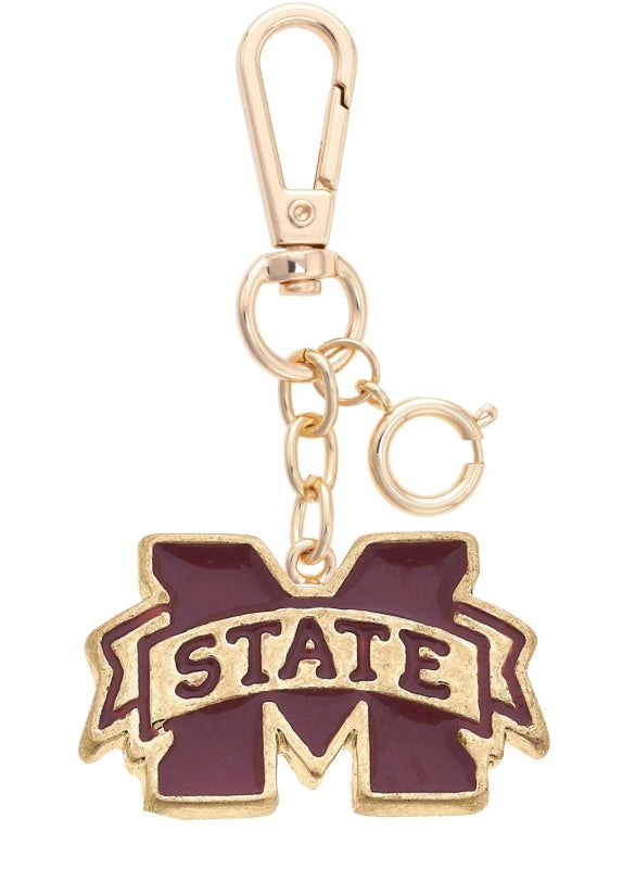 Bulldogs Enamel Bag Charm