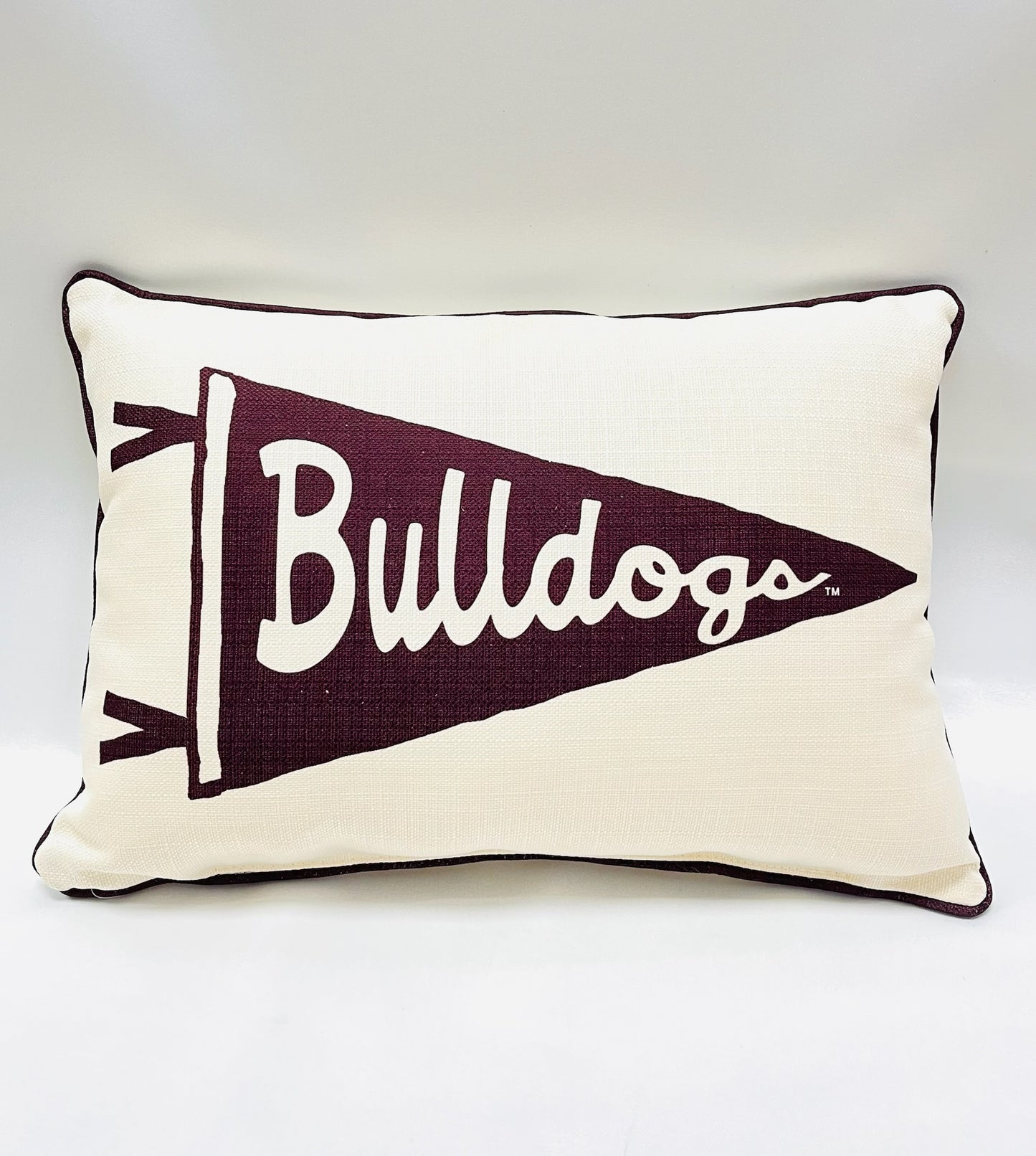 "Bulldogs" Pennant Flag Pillow
