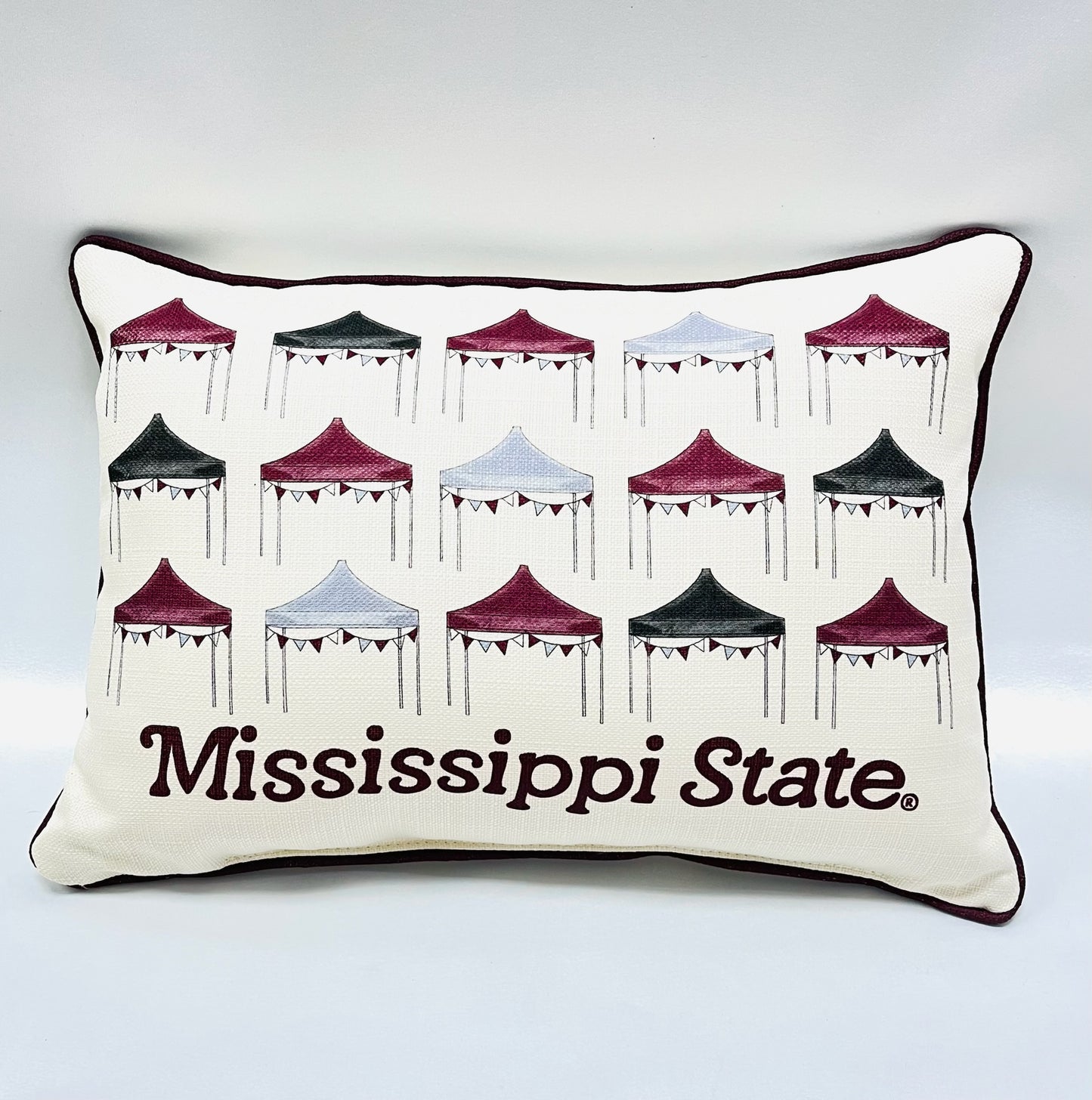 Watercolor Tailgate Tents Pillow