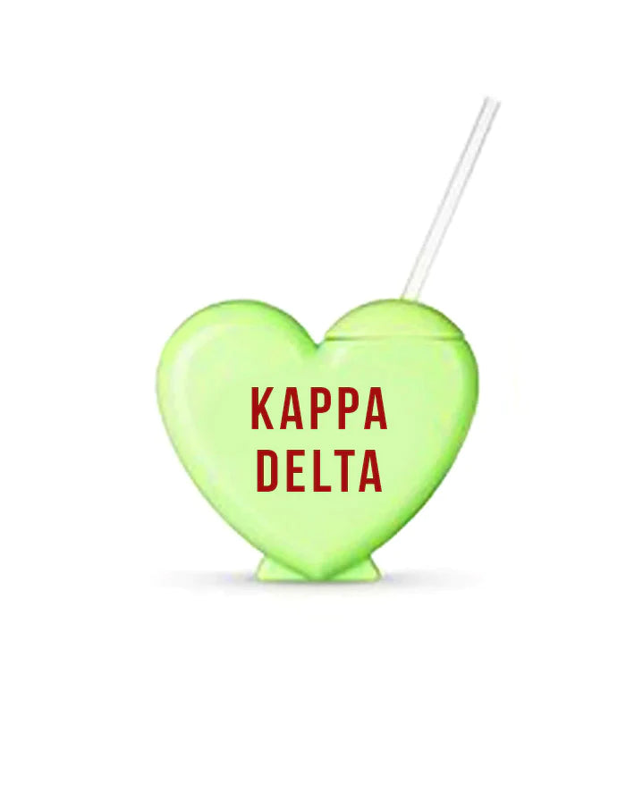 Sorority Heart Shaped Tumblers