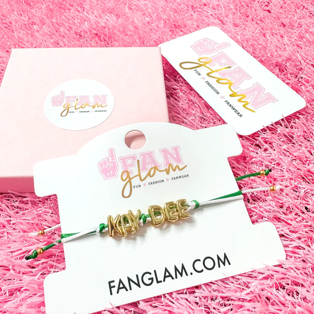 Sorority Gold Letter Cinch Bracelet
