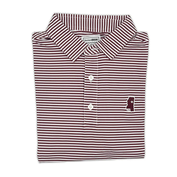 Star State Striped Polo