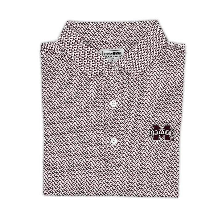 M Banner All Over Cowbell Polo
