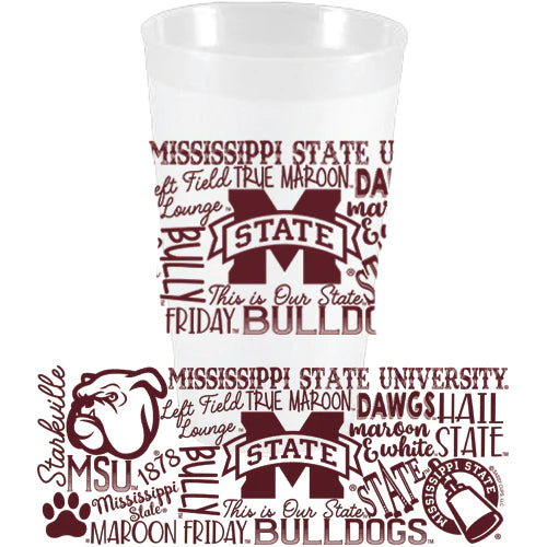 MSU Collage Frost Flex Cups