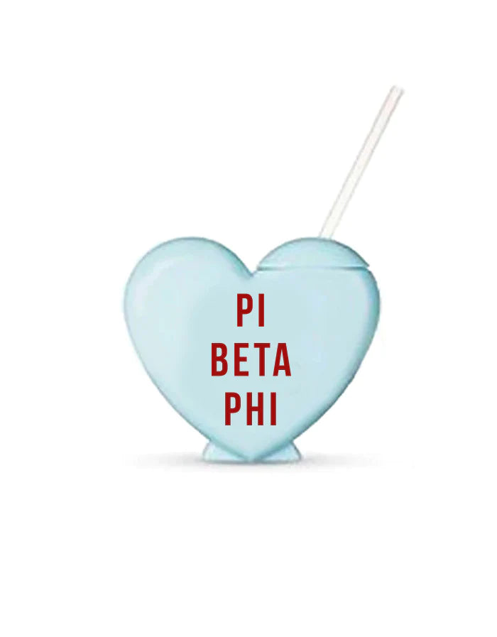 Sorority Heart Shaped Tumblers