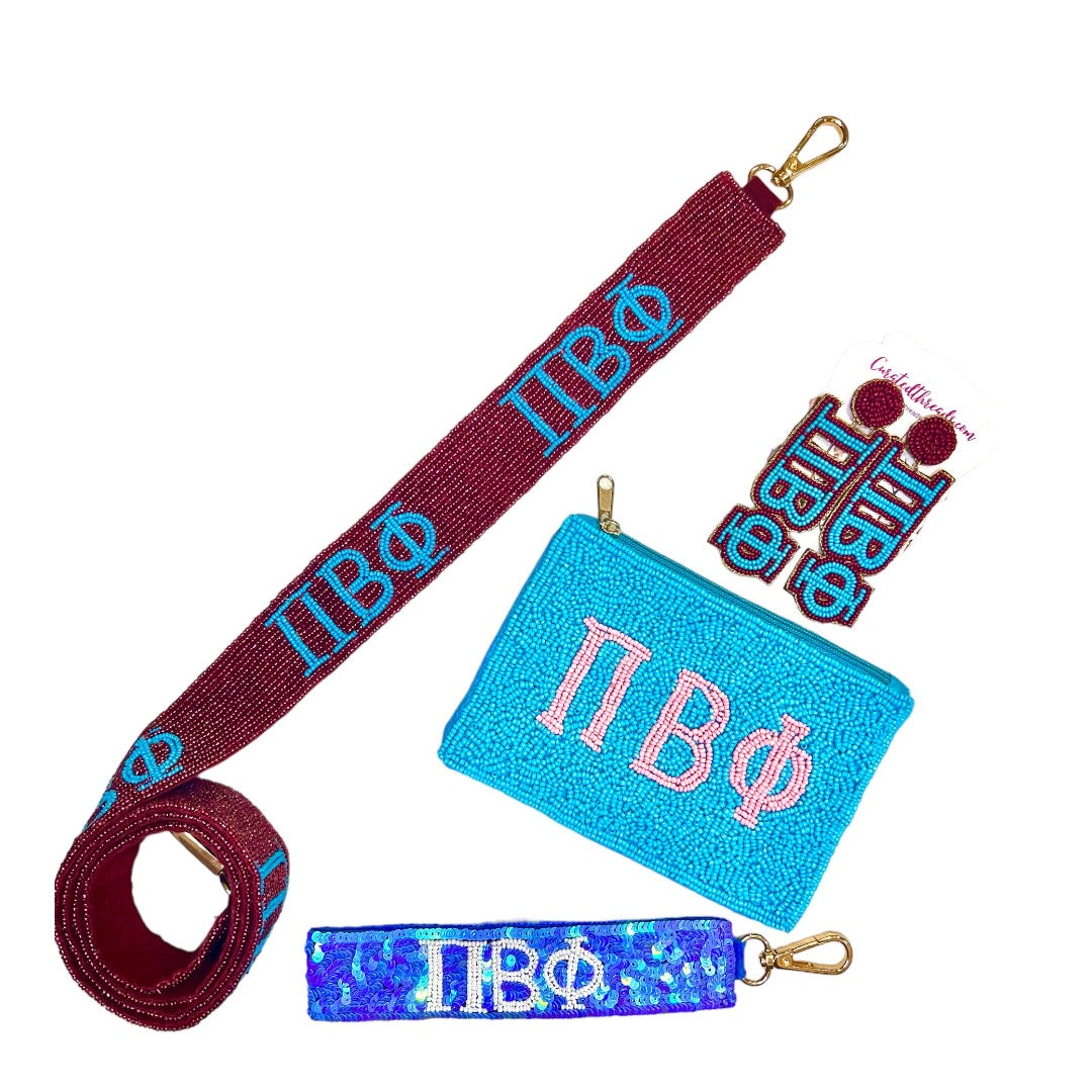 Sorority Beaded Purse Straps