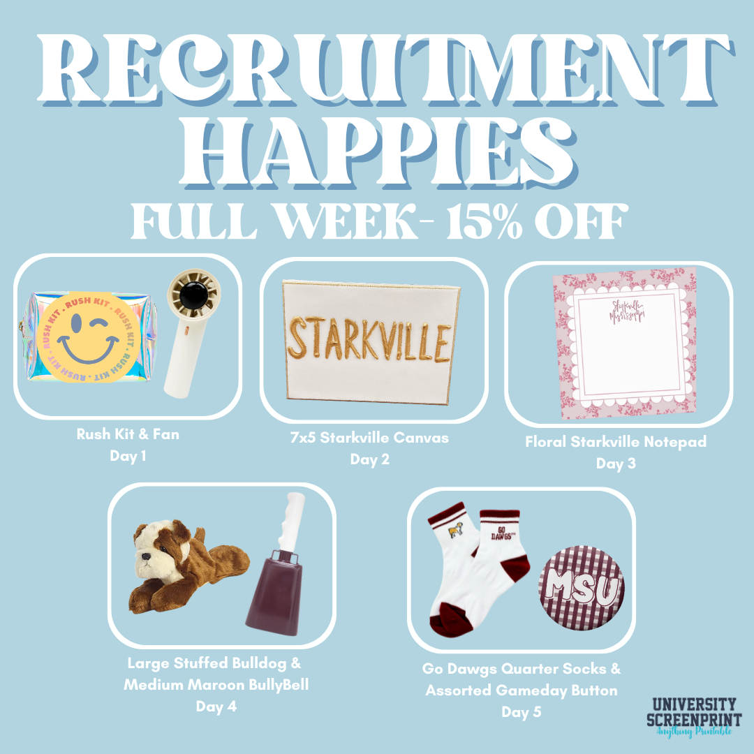 Full Week of Recruitment Happies
