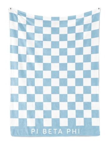 Sorority Checkered Blanket