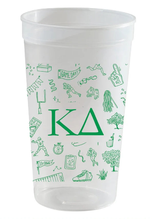Sorority Football Toile Stadium Cup