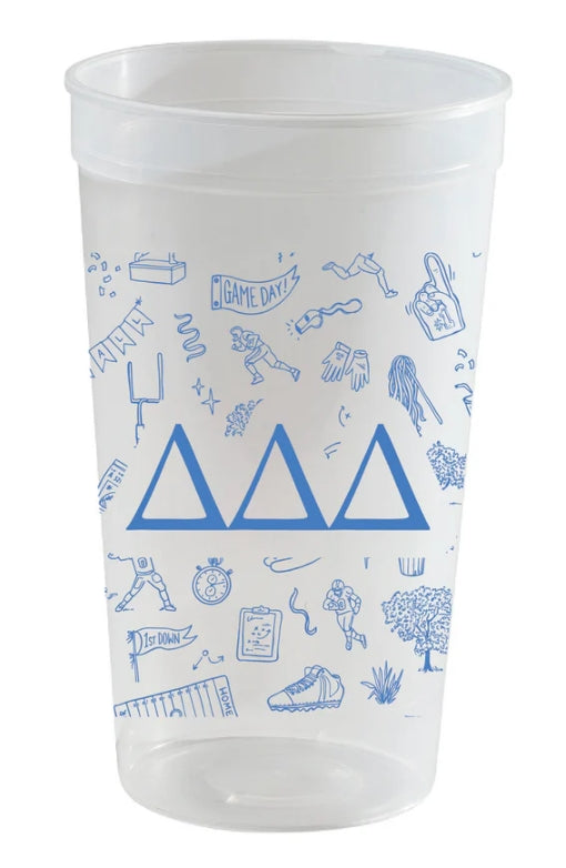 Sorority Football Toile Stadium Cup
