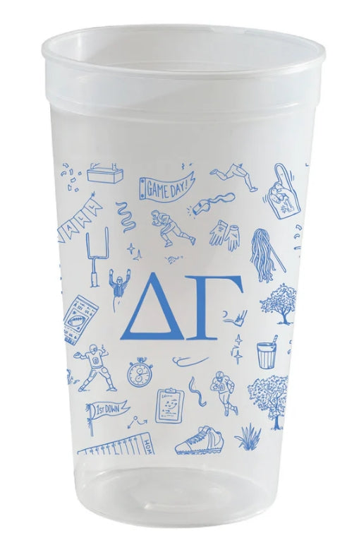 Sorority Football Toile Stadium Cup