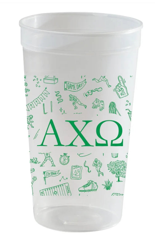 Sorority Football Toile Stadium Cup