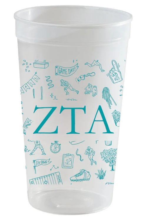Sorority Football Toile Stadium Cup